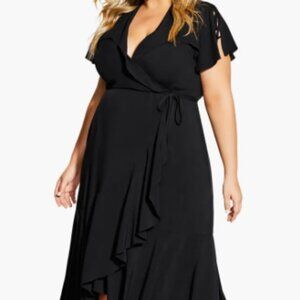 Fiesta Fun Maxi Wrap Dress by City Chic Plus Size